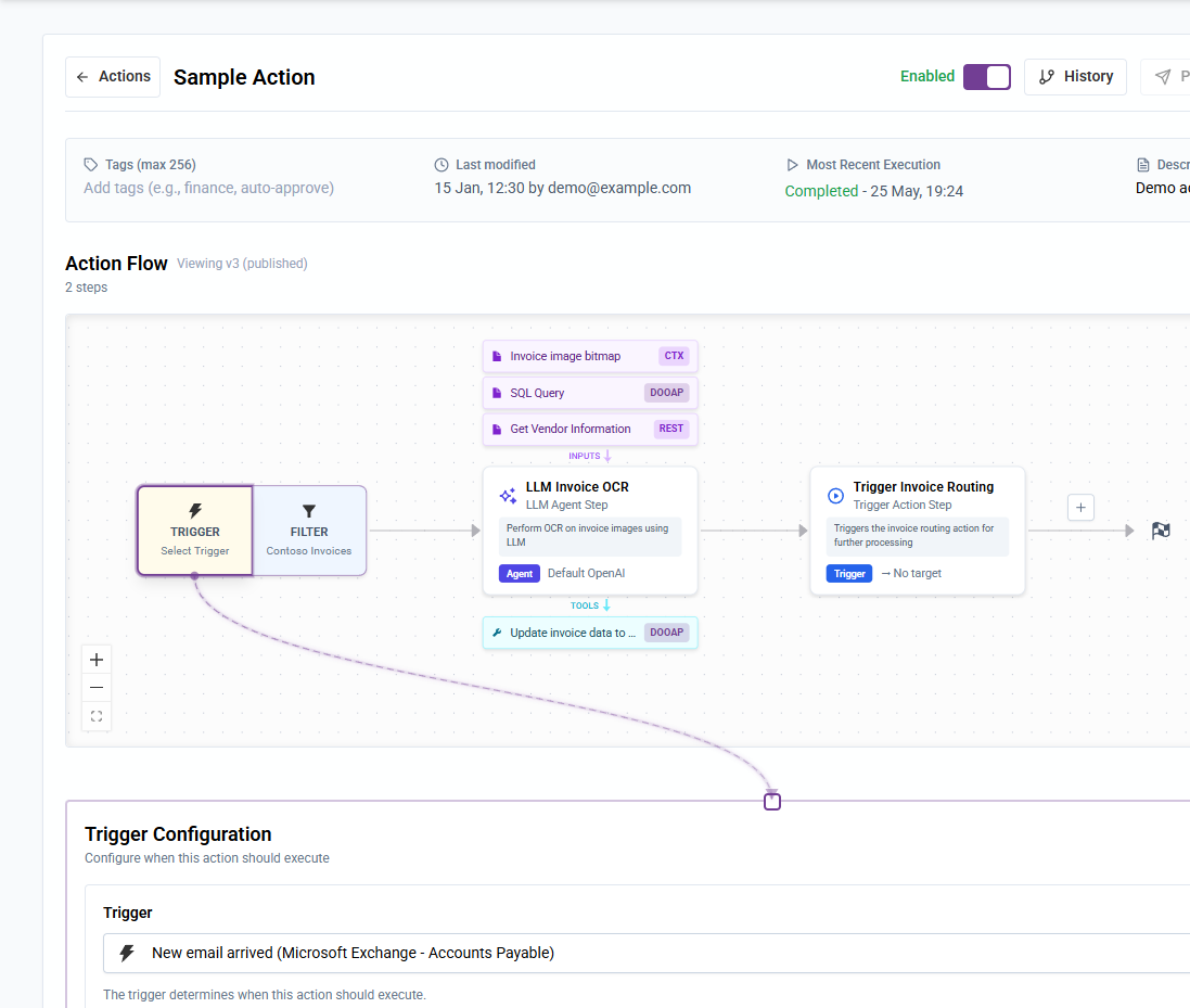 Configure the Microsoft Exchange new-email trigger